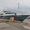 ФОТО и ВИДЕО: В Таллинне причалила 55-метровая яхта загадочного миллионера
