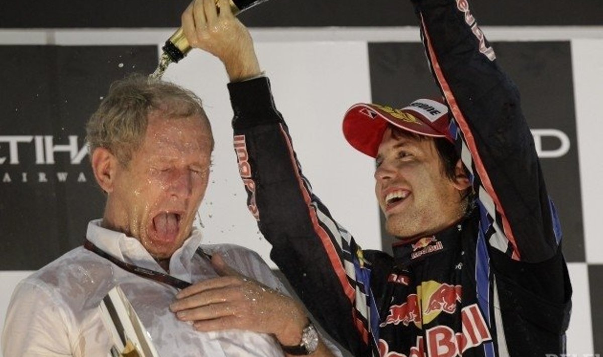 Helmut Marko (vasakul) ja Sebastian Vettel.