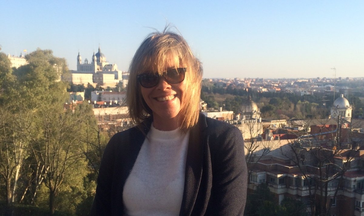 Jane Salumäe naudib Hispaania päikest. Pilt on tehtud sel nädalal Madridis.