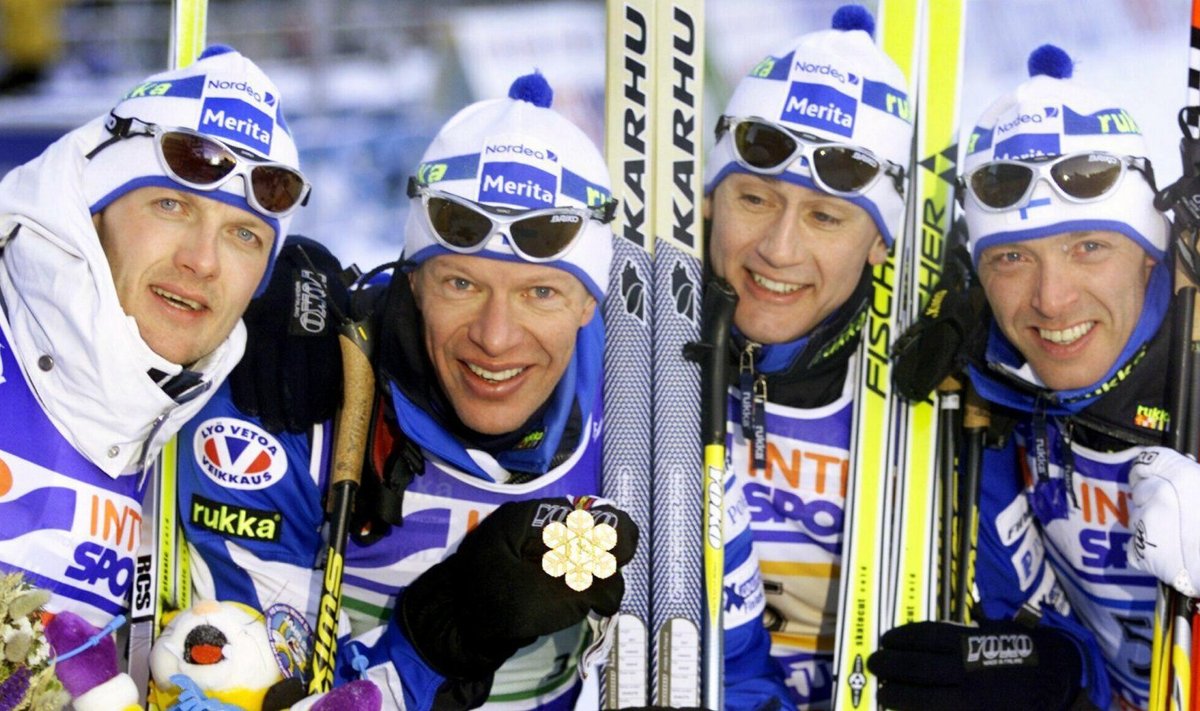 Janne Immonen, Harri Kirvesniemi, Sami Repo ja Mika Myllylä. Sel hetkel on kõik veel hästi.