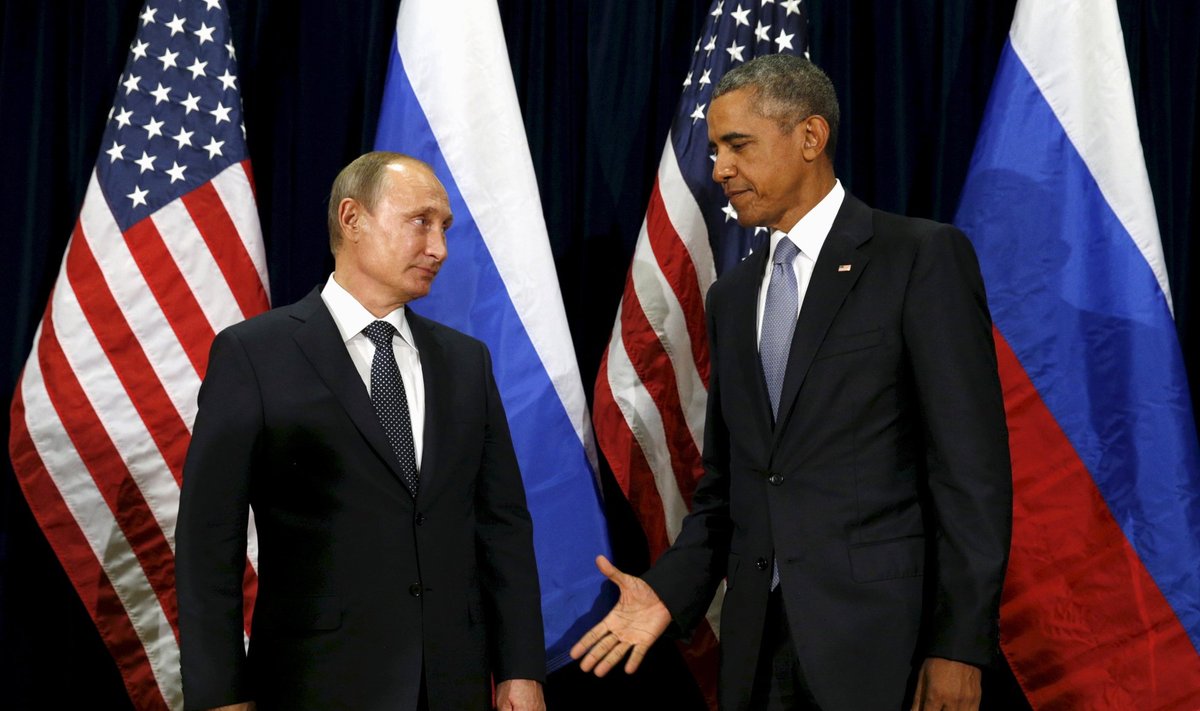 Vladimir Putin ja Barack Obama ÜRO Peaassambleel 28. septembril 2015