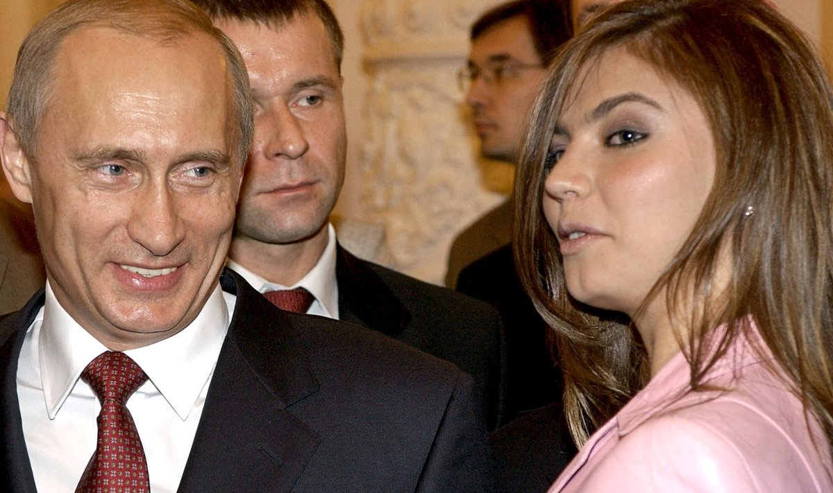 Putin ja Alina Kabajeva 2004. aastal toimunud vastuvõtul