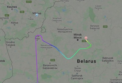 Lennuki teekond näitab, et Vilnius oli tõesti kõvasti lähemal.