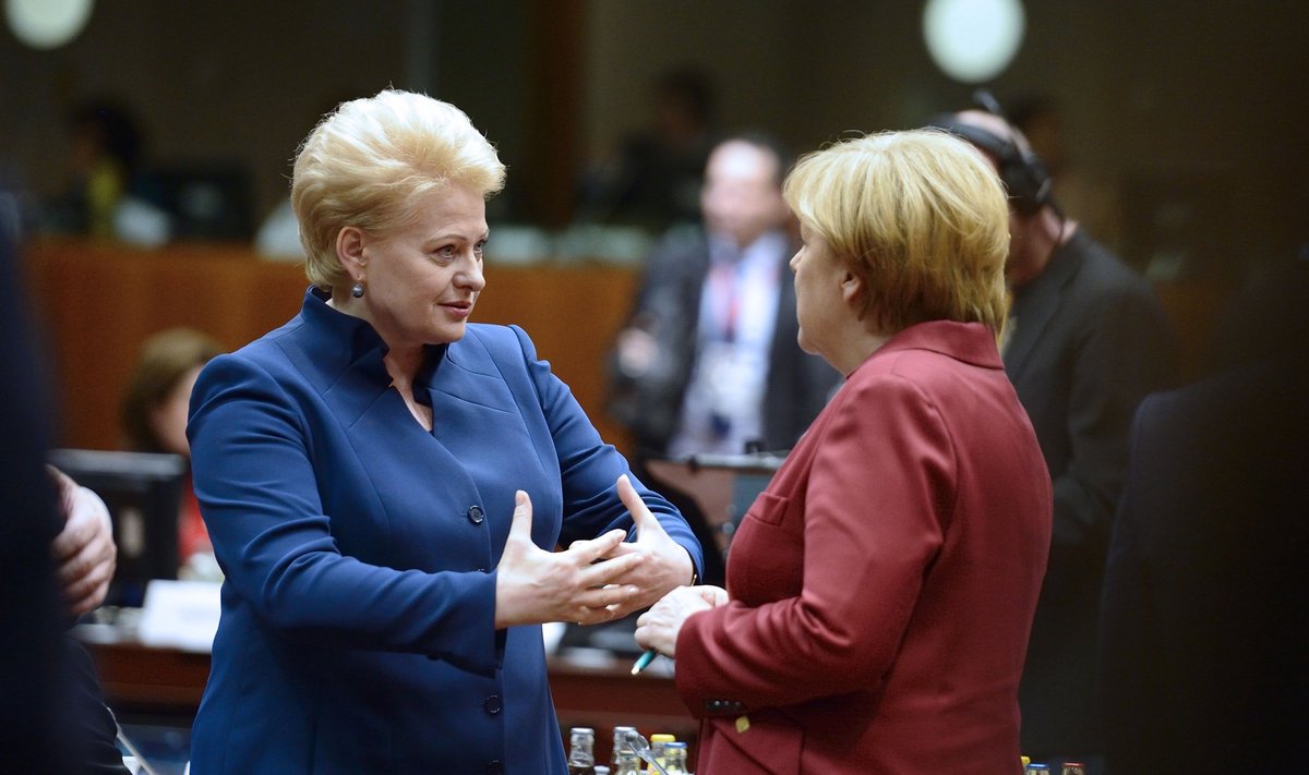 Dalia Grybauskaite ja Angela Merkel 