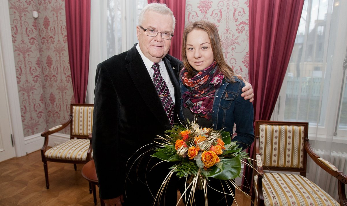 Ühispilt - Edgar Savisaar ja Jelena Glebova