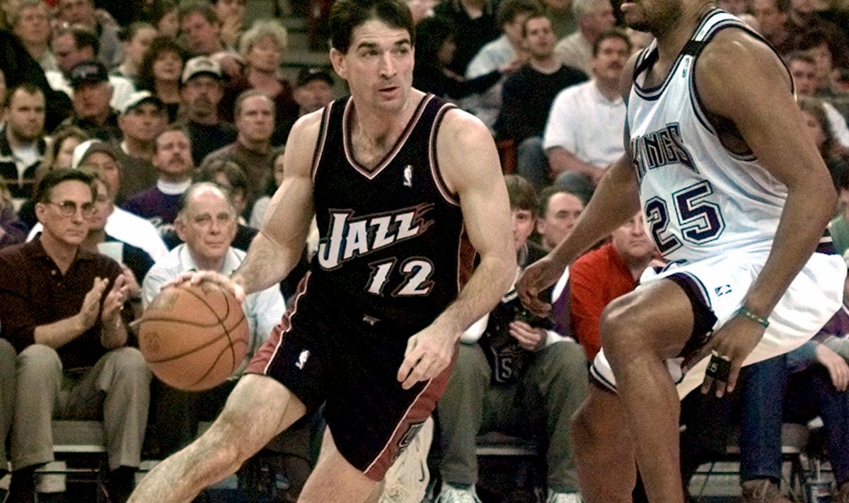 NBA söödukuningas John Stockton. Tema rekord oli 28 söötu mängus.