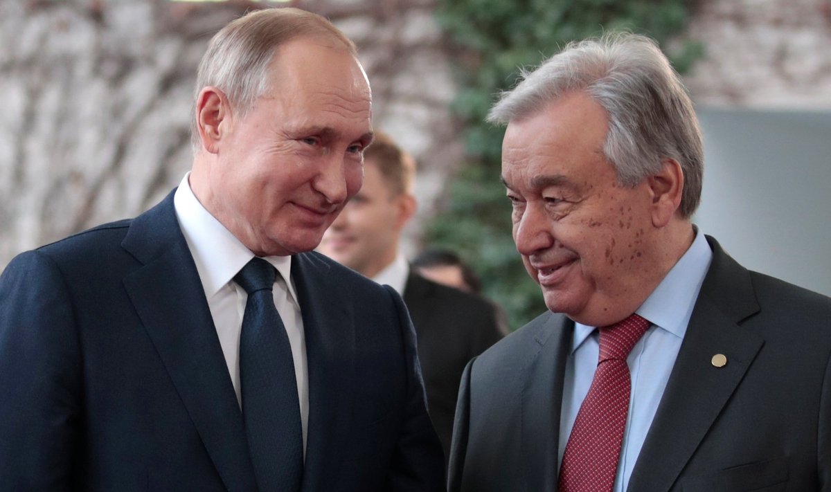 Venemaa president Vladimir Putin ja ÜRO peasekretär António Guterres kohtuvad neljapäeval.