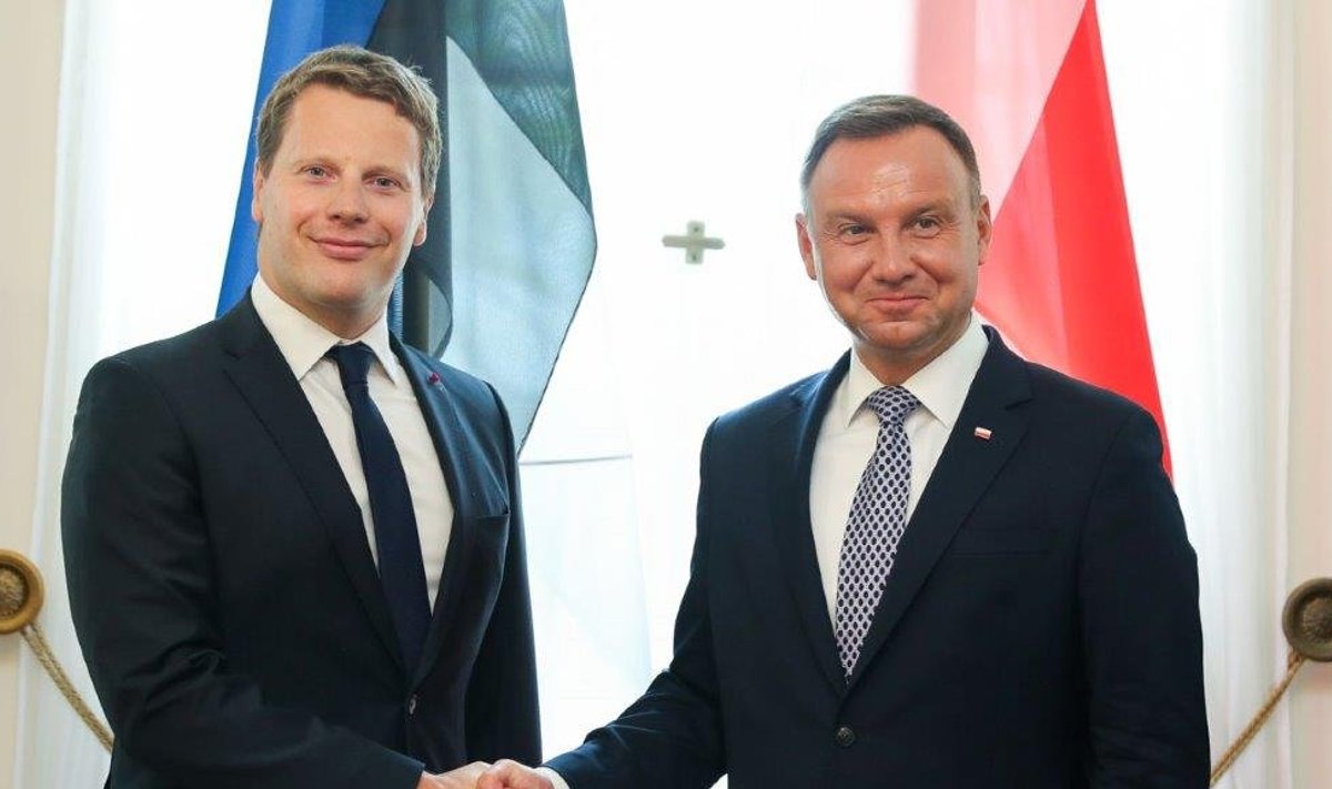 Suursaadik Martin Roger ja president Andrzej Duda