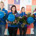 ФОТО: Серебряные медалистки чемпионата Европы возвратились домой