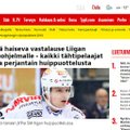 Robert Rooba koduklubi tegi Soome hokiliiga karmi otsuse vastu omamoodi protesti, eestlase pilt särab Iltalehti spordiveebi esiküljel
