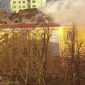 VIDEO JA FOTOD | Lasnamäel neljapäeval põlenud kortermaja pööning süttis taas