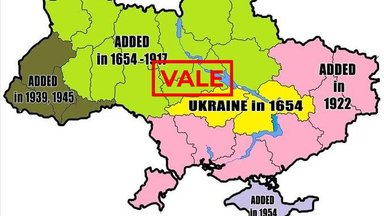 FAKTIKONTROLL | Facebookis levib kaart, mis loob vale arusaama Ukraina ajaloost