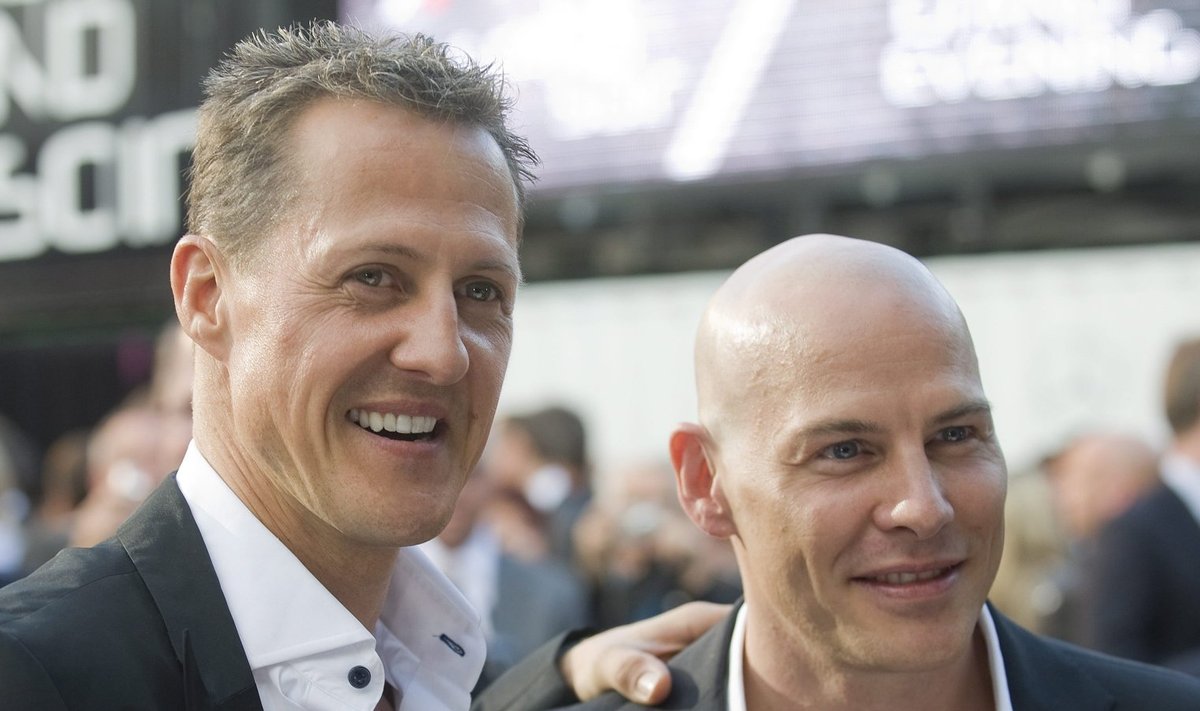 Michael Schumacher ja Jacques Villeneuve 2012. aastal