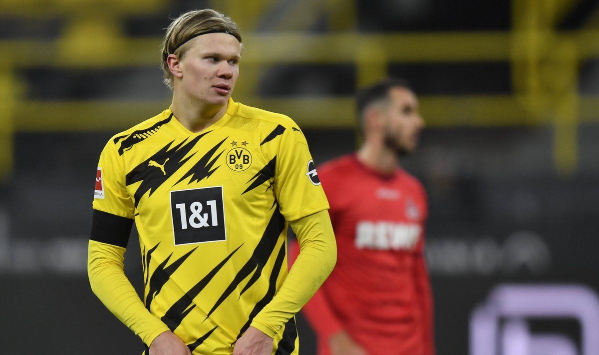 Erling Braut Haaland ei suutnud sedapuhku Dortmundi kaotusest päästa.