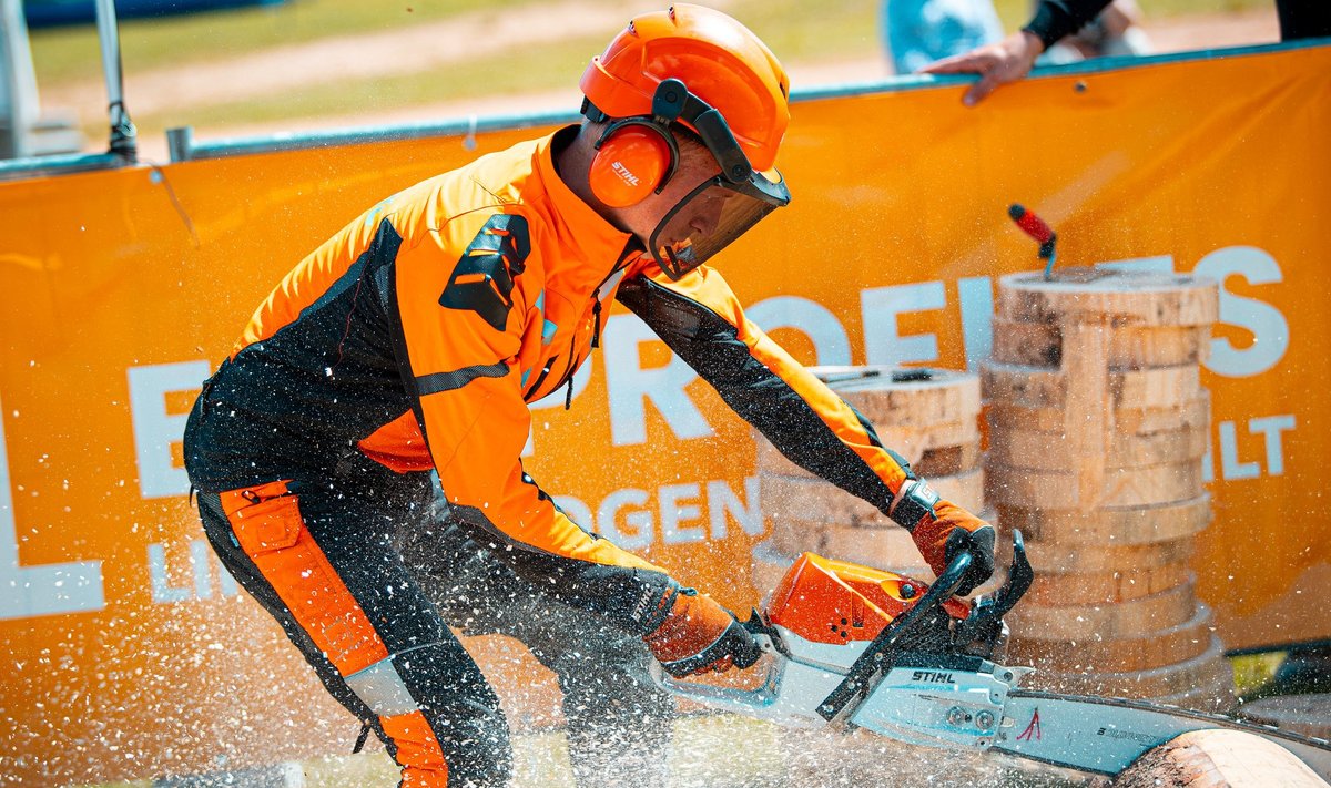 Järkamise võistlus raiespordi TOP10 etapil.