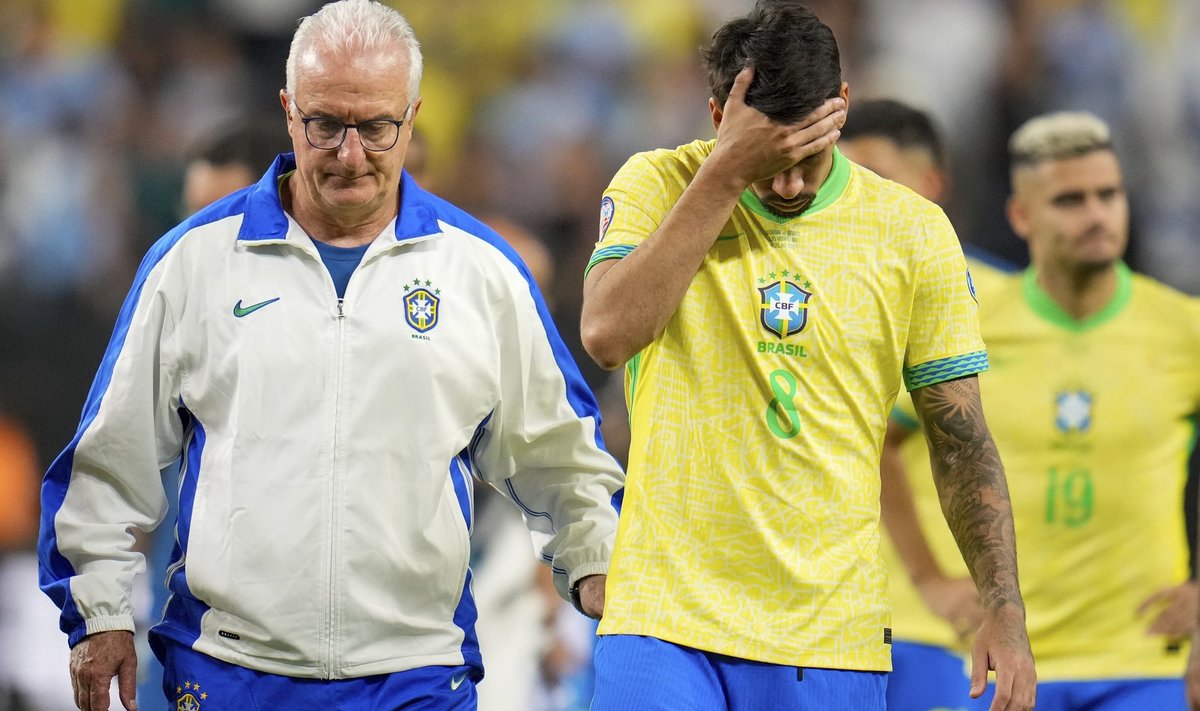 Brasiilia treener Dorival Junior ja Lucas Paqueta