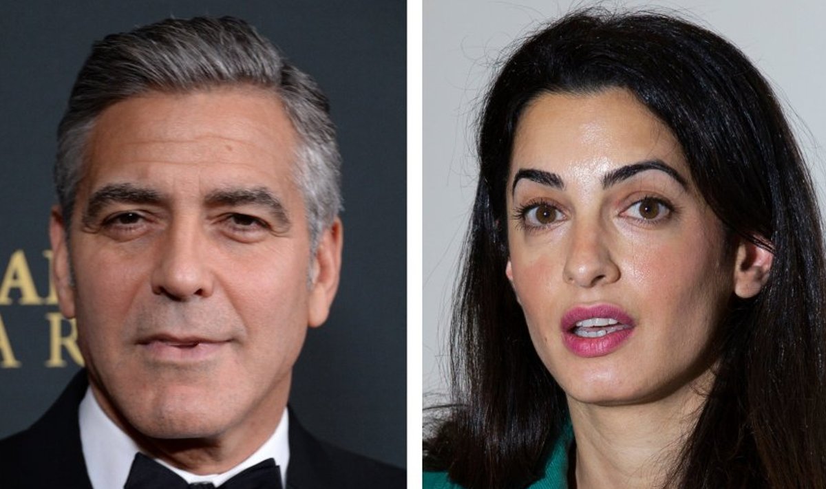 George Clooney ja tema kihlatu Amal 