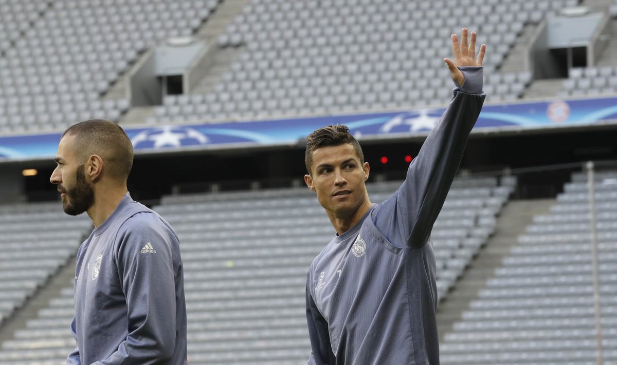 Karim Benzema ja Cristiano Ronaldo.