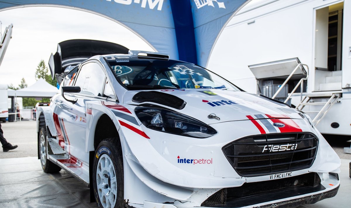 Marko Märtin WRC-auto tänavuseks Rally Estoniaks.