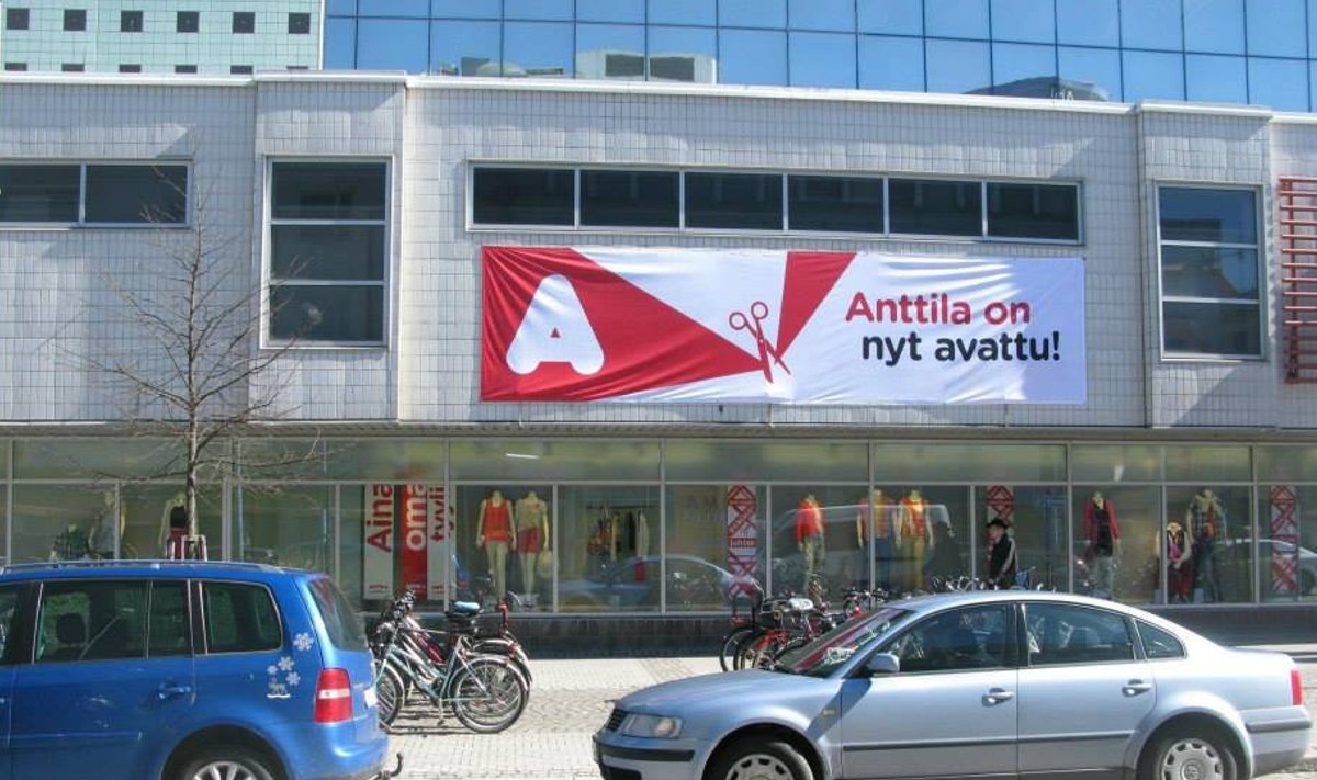 Anttila mullu avatud kauplus Oulus.