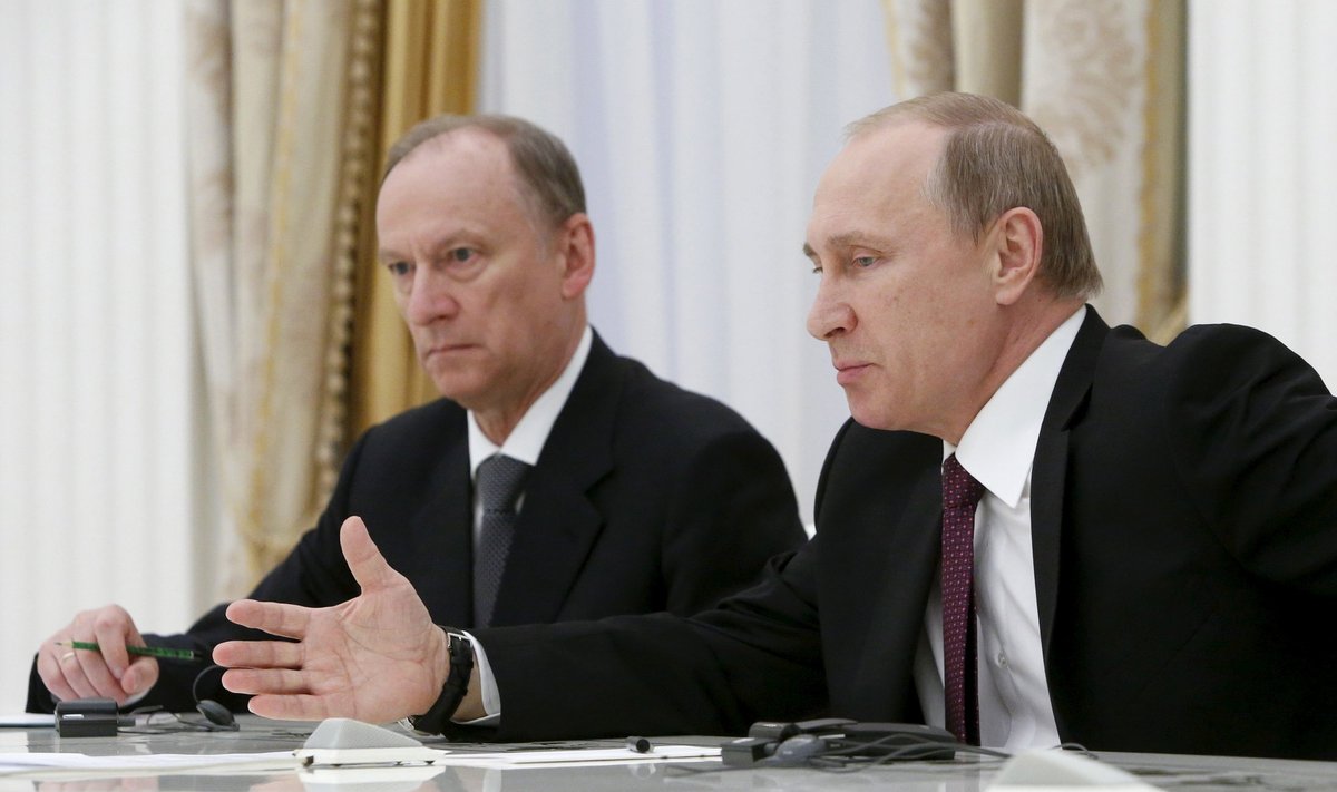 Nikolai Patrušev ja Vladimir Putin BRICS-i kohtumisel