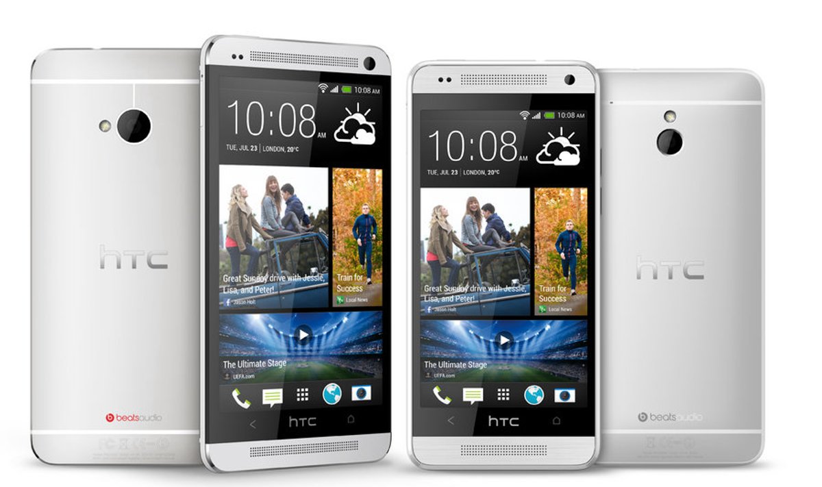 HTC One (vasakul) ja HTC One mini