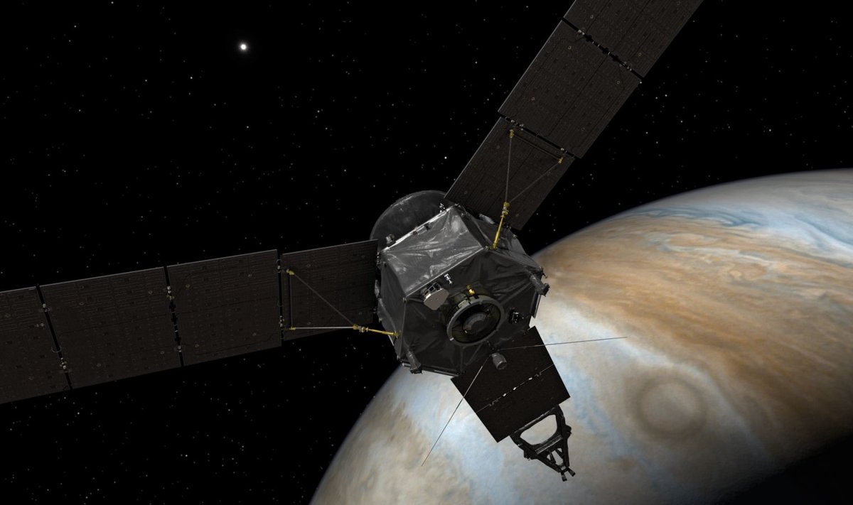 Juno suunatakse juba õige pea Jupiteri atmosfääris hukkuma. (Foto: NASA)