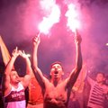 FOTOD JA VIDEO: Galatasaray fännid tähistasid meistriks tulekut türklastele kohaselt
