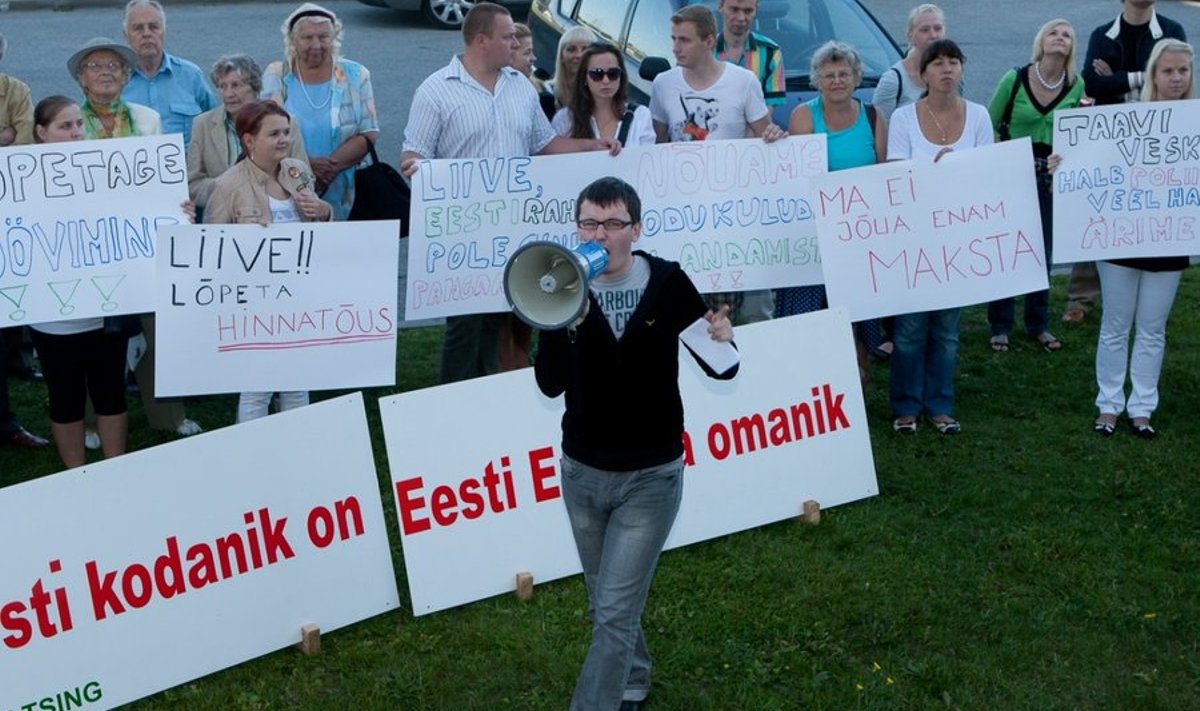 Kesknoorte protest Eesti Energia ees