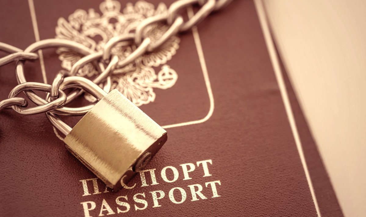 Vene pass. Pilt on illustreeriv