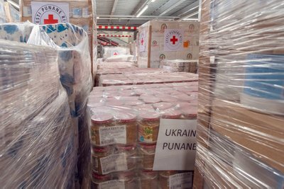 Собранная помощь готовится к отправке в Украину