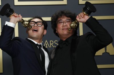 Han Jin Won ja Bong Joon Ho Oscaritel 2020