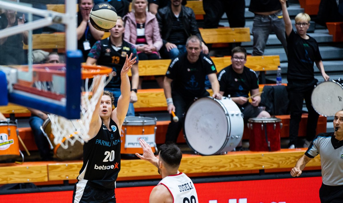 Pärnu, 28.09.2021. Korvpalli FIBA Europe Cupi valikturniiri veerandfinaalis kohtusid oma vahel Pärnu Sadam ja Viini GGMT.