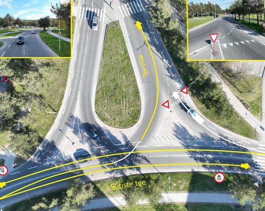Tähelepanu, autojuhid! Ühel Tallinna keerukal ristmikul muutus liikluskorraldus