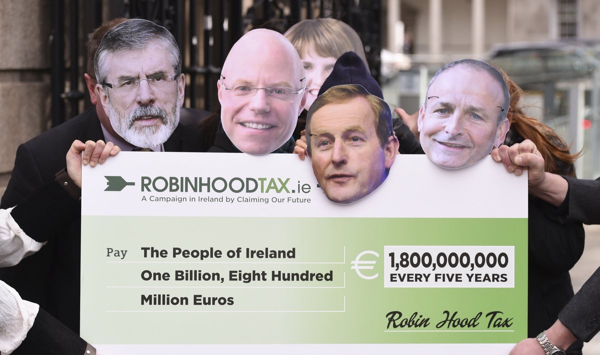 Iirimaal nimetatakse finantstehingu maksu Robin Hoodi maksuks