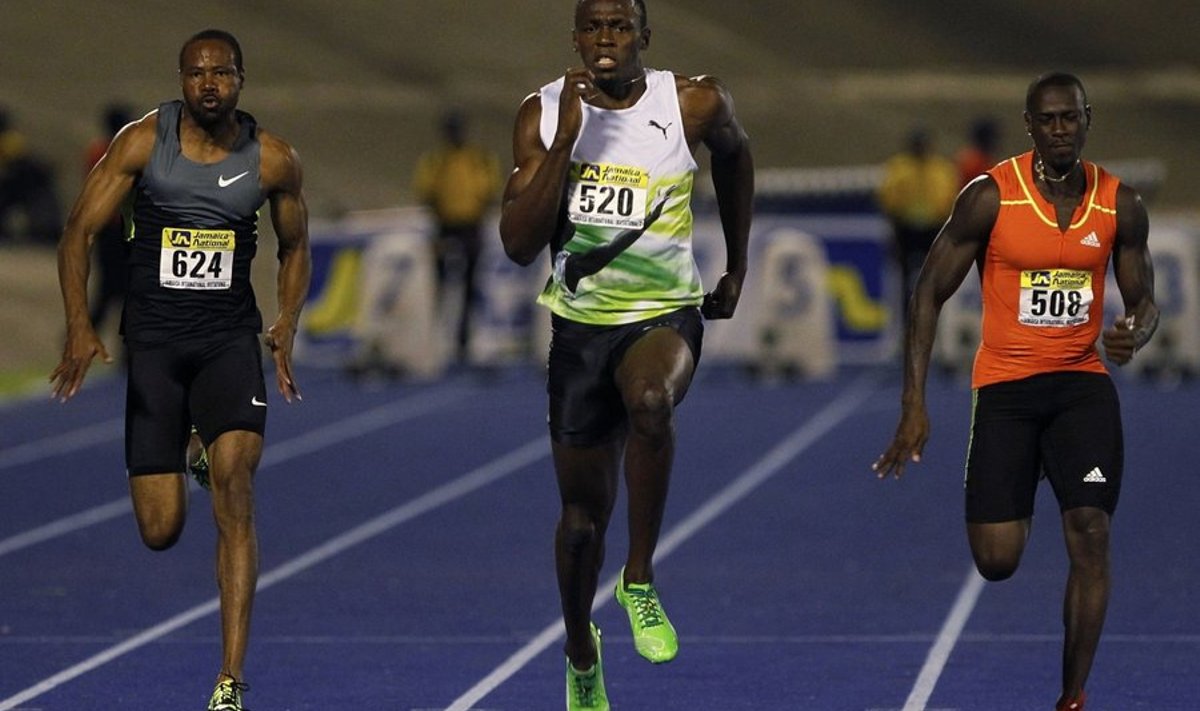 Usain Bolt (keskel)
