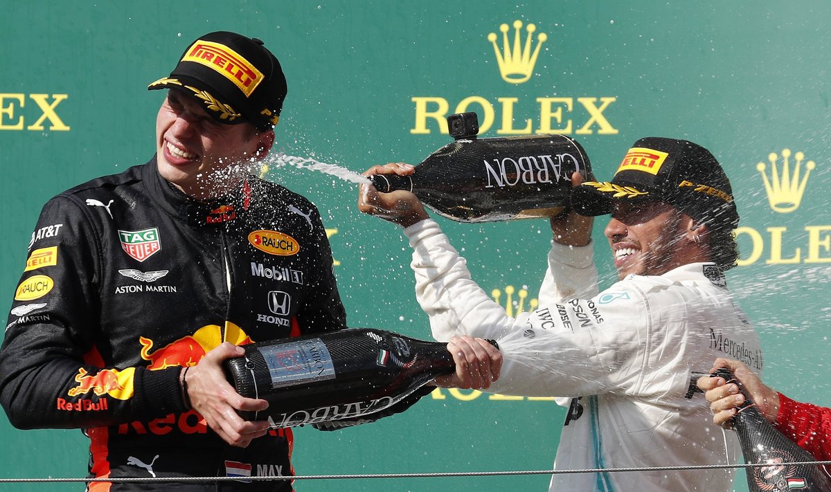 Vormel 1 sarjas annavad praegu tooni Max Verstappen (vasakul) ja Lewis Hamilton.