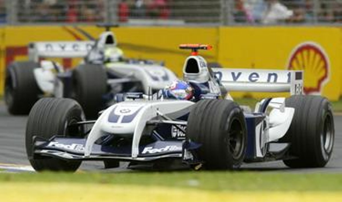 Juan Pablo Montoya ja Ralf Schumacher Austraalia GP-l
