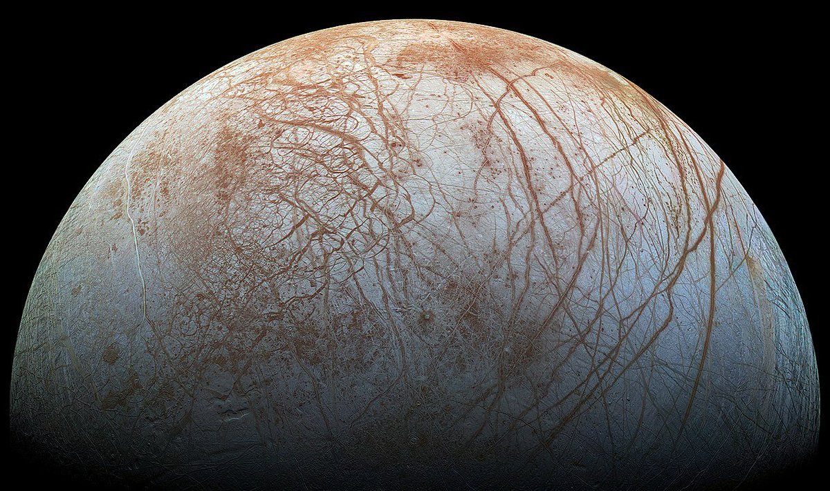 Europa (Foto: Wikimedia Commons / NASA, Jet Propulsion Lab-Caltech, SETI Institute)