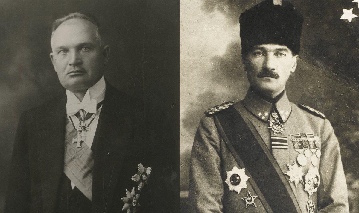 „SUGULASED“: Eesti president Konstantin Päts ja Türgi president Mustafa Kemal Atatürk.
