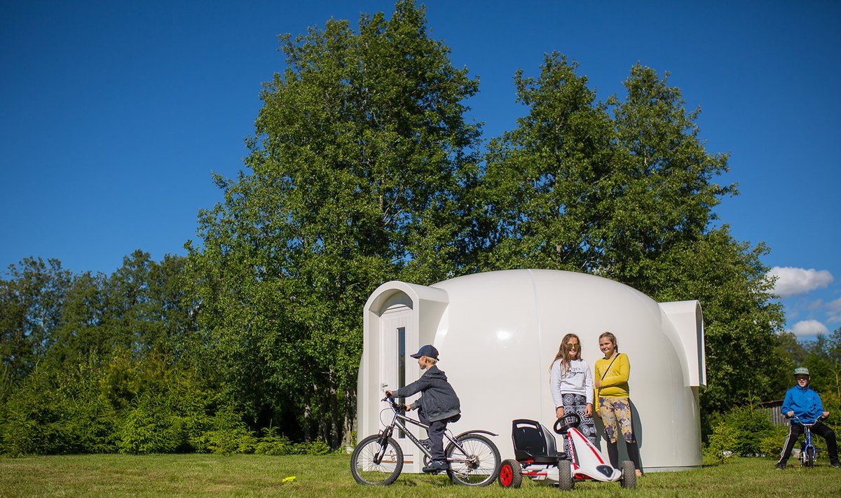 Saaremaal toodetud kuppelmaja on keskkonnasõbralik ning peab hästi sooja.