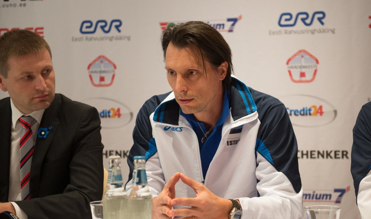 Eesti võrkpallikoondise uue peatreeneri Gheorghe Cretu esimene pressikonverents