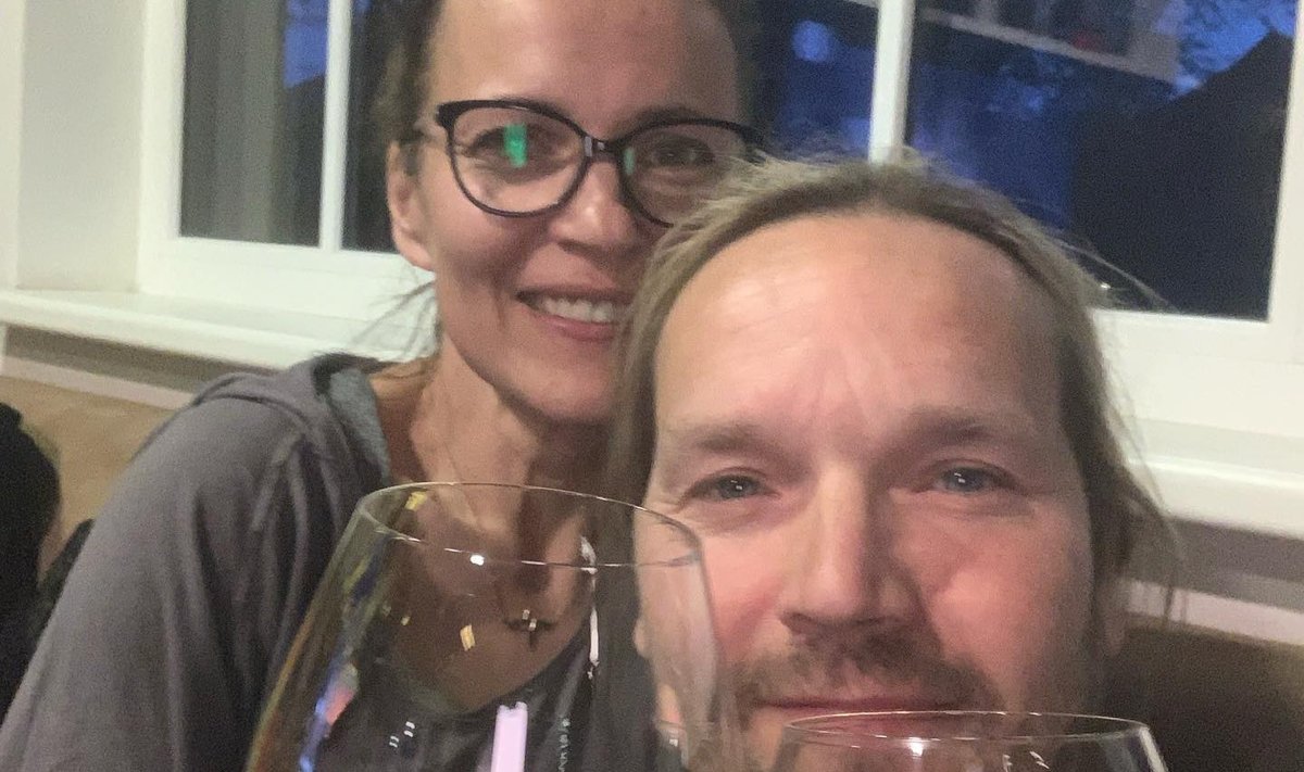 25 AASTAT KOOSELU Ansambli Terminaator hing Jaagup Kreem koos abikaasa Kristiina Neudorf-Kreemiga.