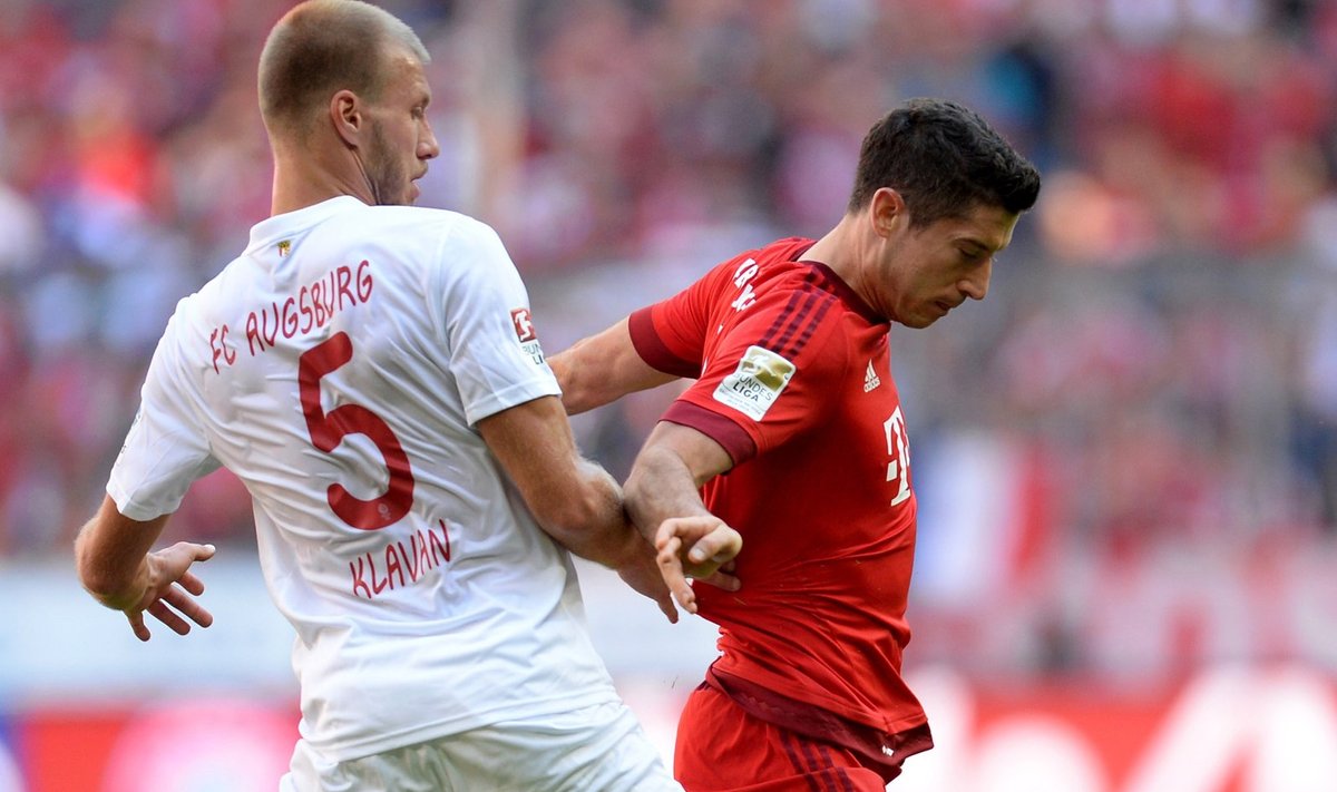 Laupäeval madistas Klavan Müncheni Bayerni ründeässa Robert Lewandowskiga.
