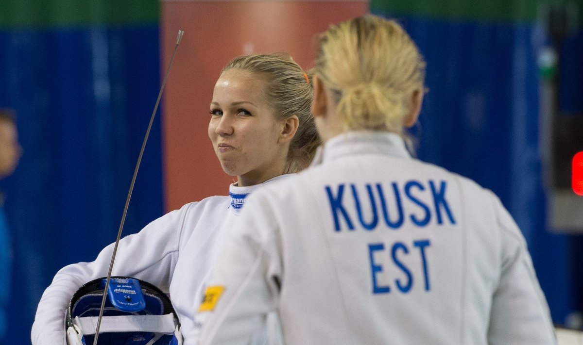 Erika Kirpu ja Kristina Kuusk Eesti meistrivõistluste finaalis.