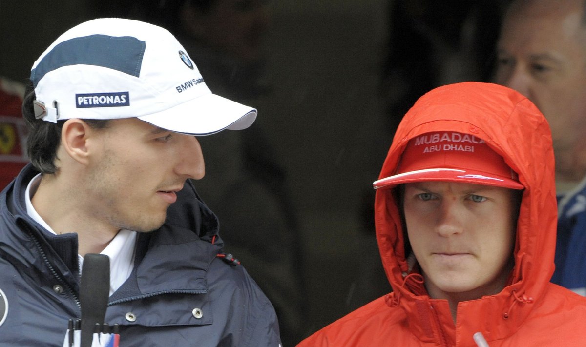 Robert Kubica ja Kimi Räikkönen 2009. aasta Hiina GP-l.