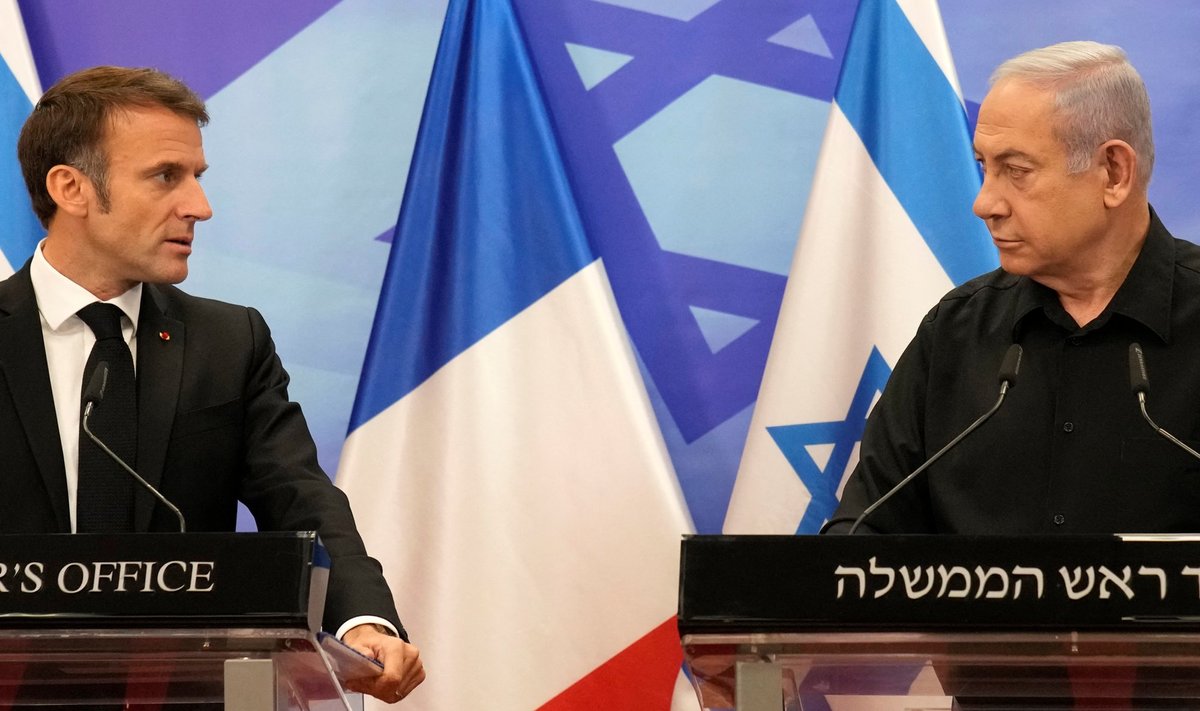 Emmanuel Macron ja Benjamin Netanyahu mullu 24. oktoobril Jeruusalemmas