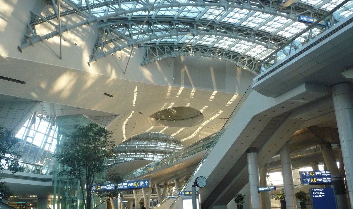 Incheoni lennujaam Lõuna-Koreas. Foto illustratiivne