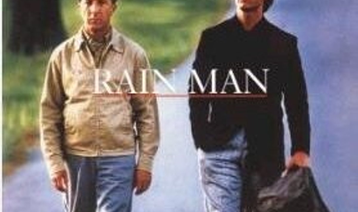 Dustin Hoffman ja Tom Cruise filmis Vihmamees.