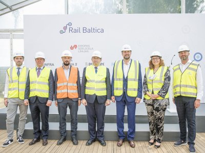 Rail Baltica raudteejaama ehitusprotsesside alguse avamistseremoonia